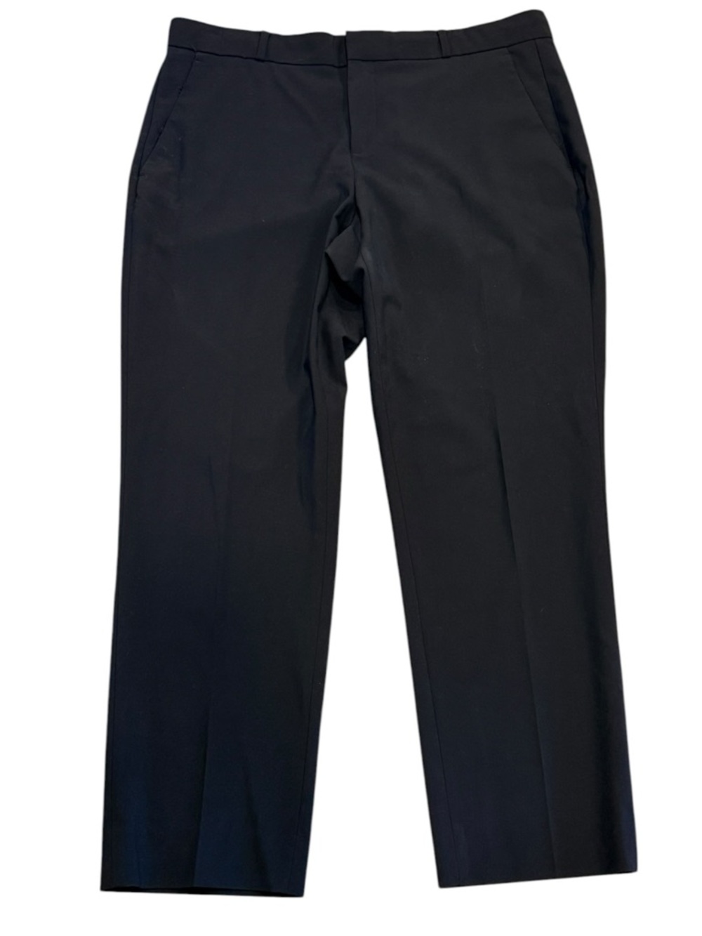 Banana Republic Avery Trouser Black Wool Blend Slim Cropped Size 10